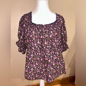 Old Navy Women’s Floral Babydoll Style Blouse SIZE XL